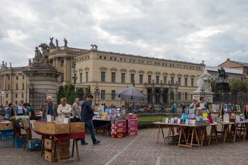 Bookstalls on the University Square